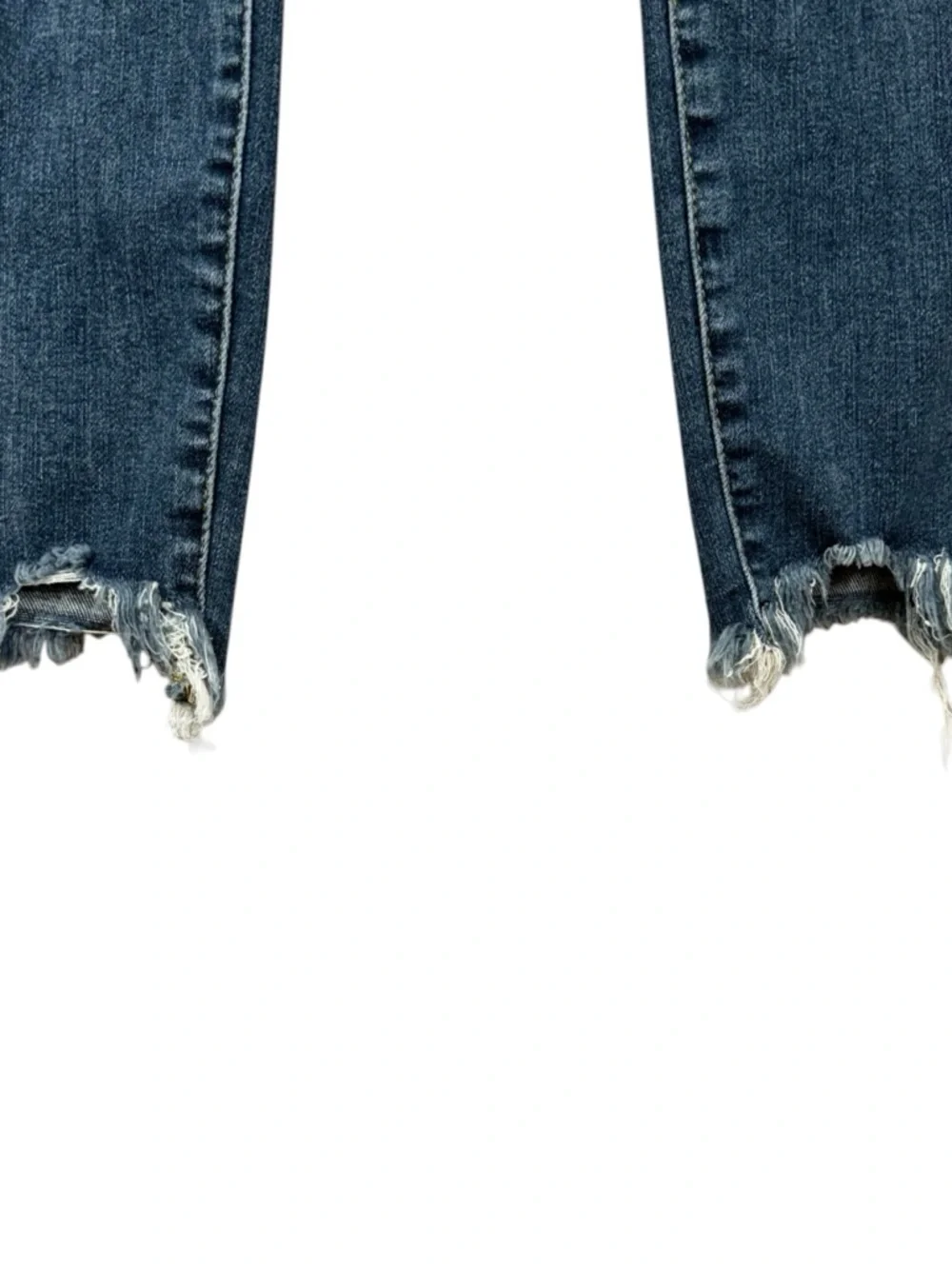 Judy Blue Medium Wash Skinny Fit Denim Jeans With Sharkbite Frayed Hem Size 3/26 - Picture 7 of 13